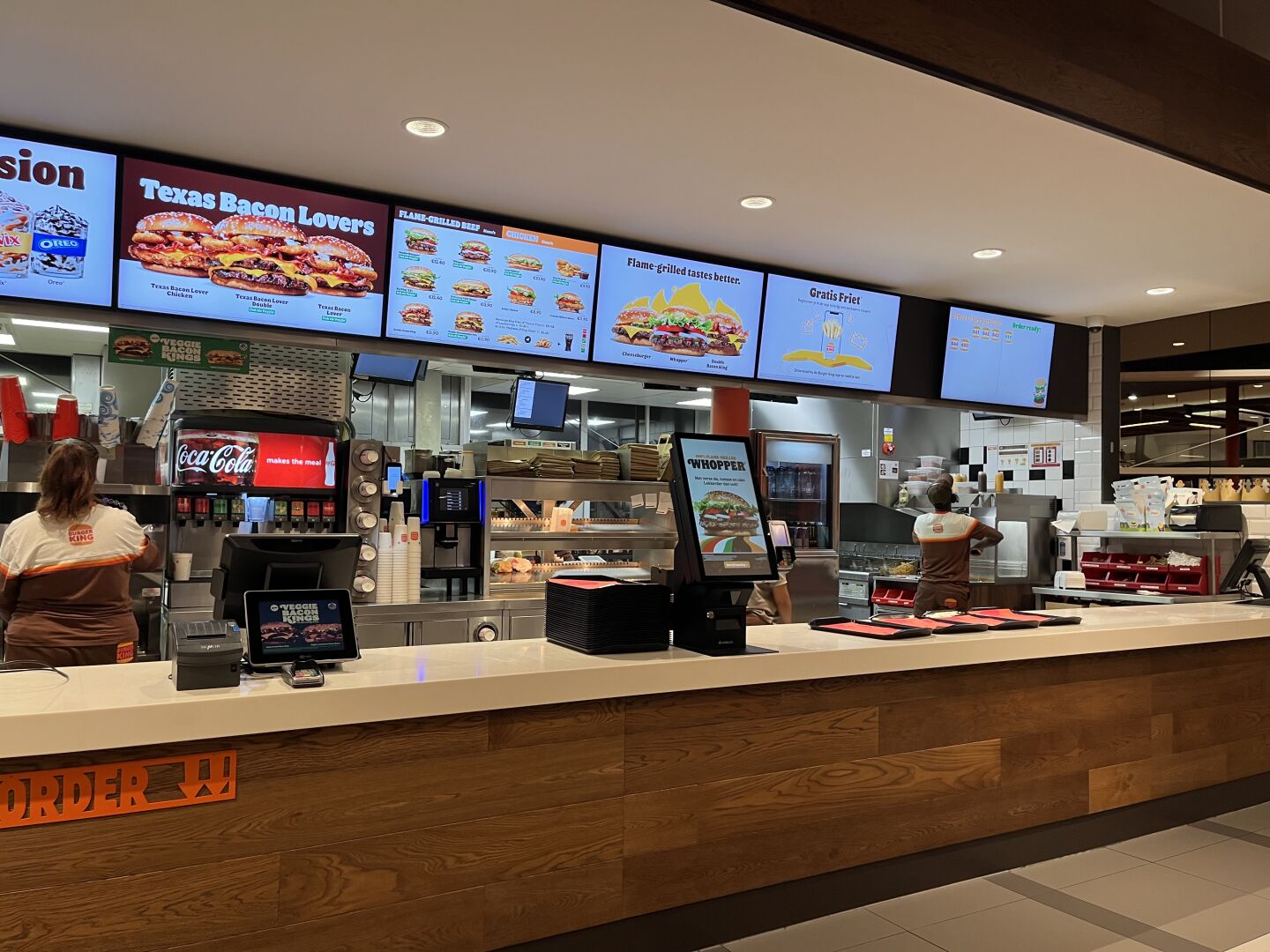 Burger King next to the A4 highway
